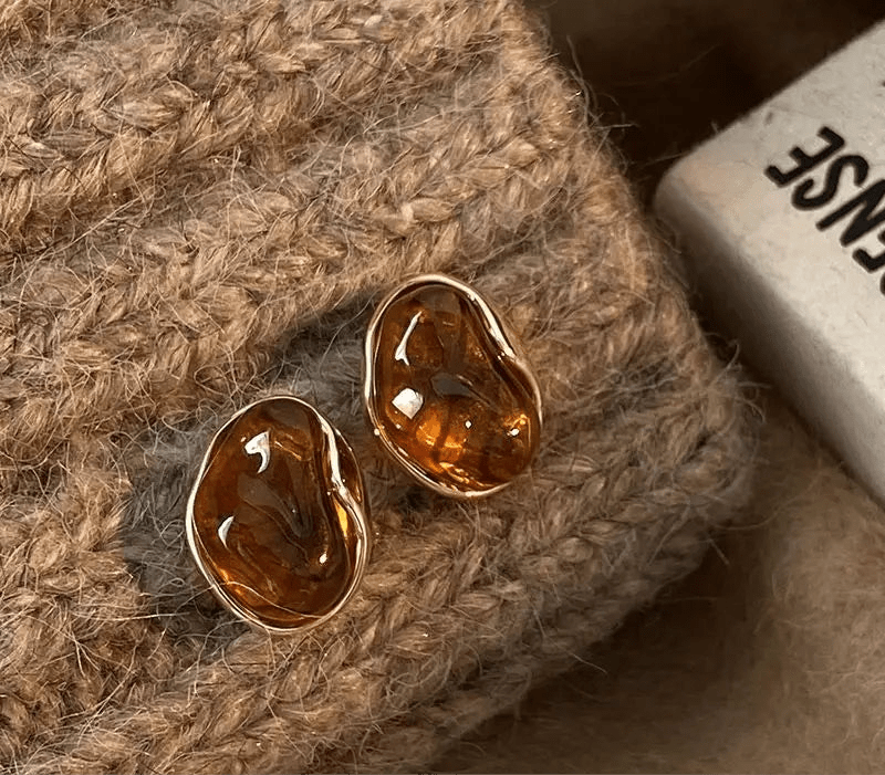 Brown Ear Clips Coffee (Clip ons)