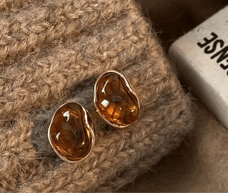 Brown Ear Clips Coffee (Clip ons)