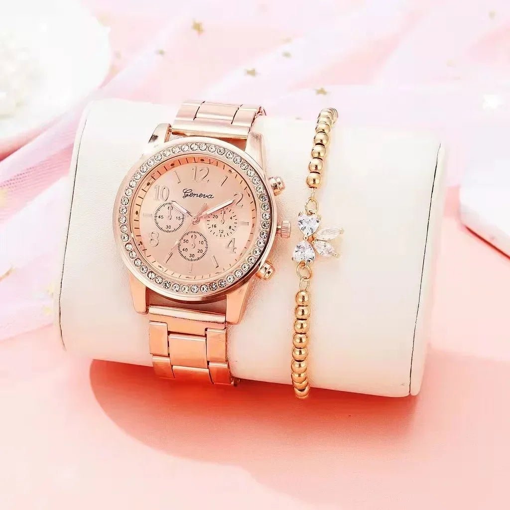 Women  Watches Geneva Classic Rhinestone Watch Women Watches Ladies Fashion Gold Watch Clock Reloj Mujer Montre Femme