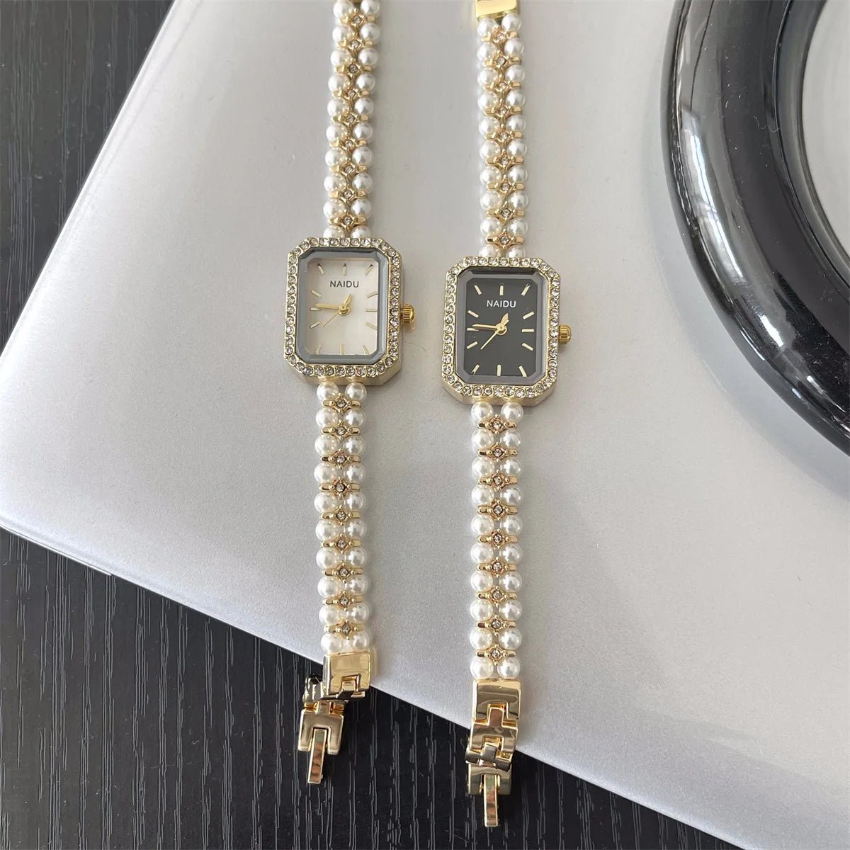 Luxury Pearl Studded Strap Women Watch Ladies Gift Bracelet Watches Fashion Quartz Wristwatches Dropshipping Relojes Para Mujer