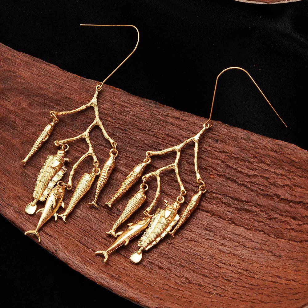 Stainless Steel Earrings Ginkgo Leaf Shape Female Earrings Unique Design Bohemian Style Banquet Wear Accessories