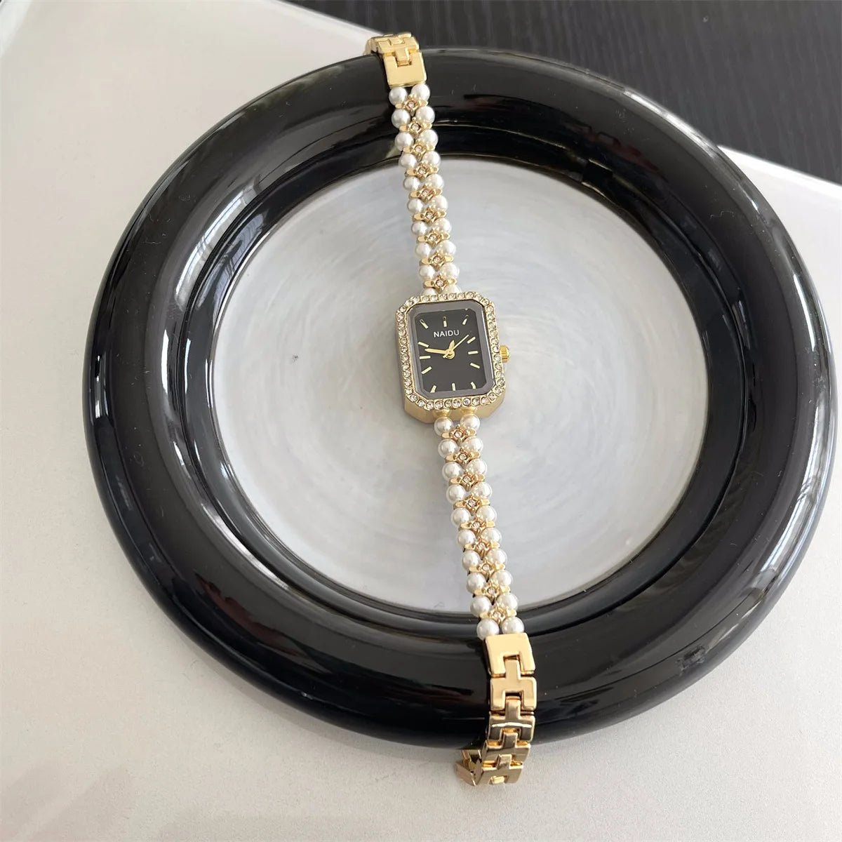 Luxury Pearl Studded Strap Women Watch Ladies Gift Bracelet Watches Fashion Quartz Wristwatches Dropshipping Relojes Para Mujer