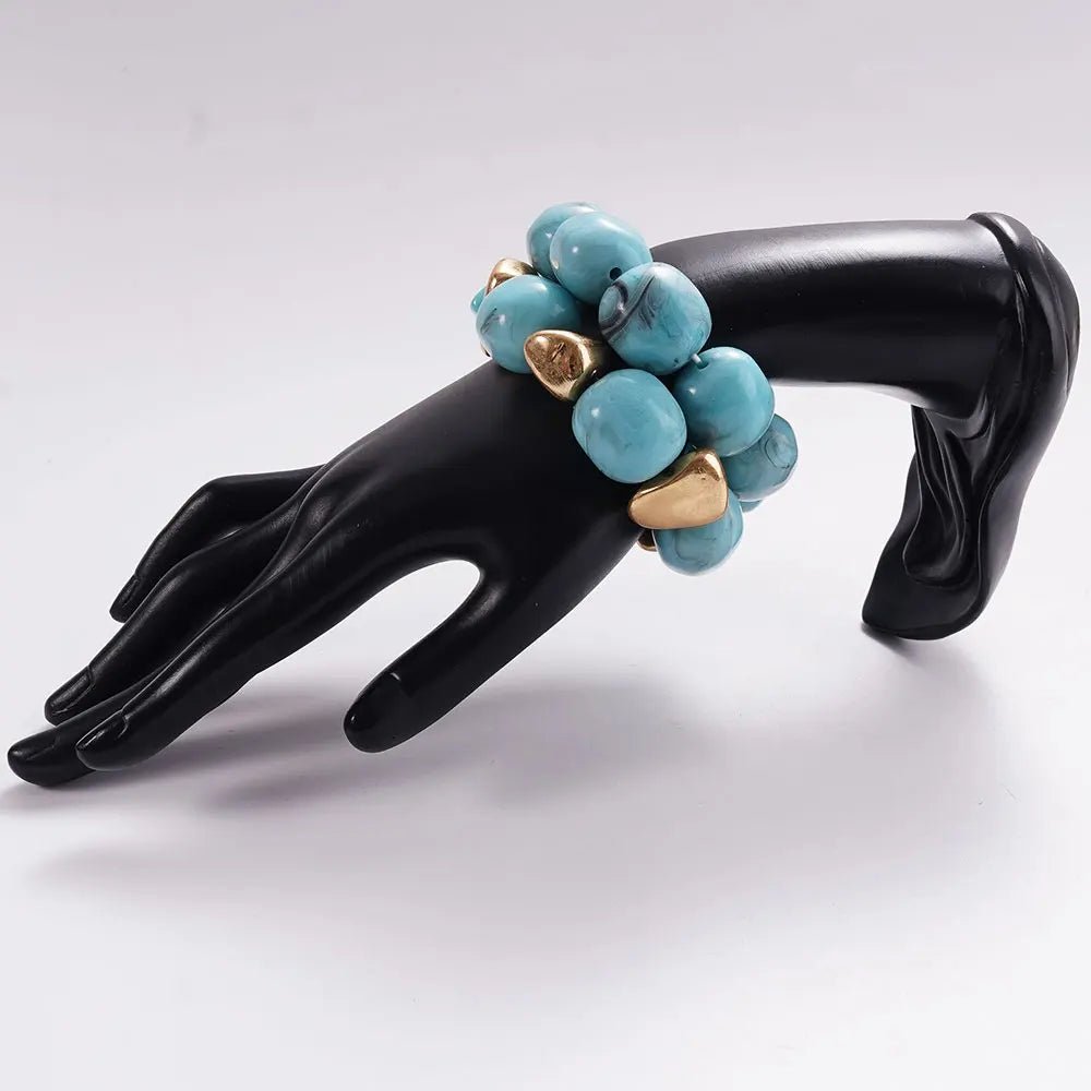 Fashionable Cylindrical Double-Layer Design Bracelet 2025 New Model Wearable Jewelry Accessory Stylish Wristwear