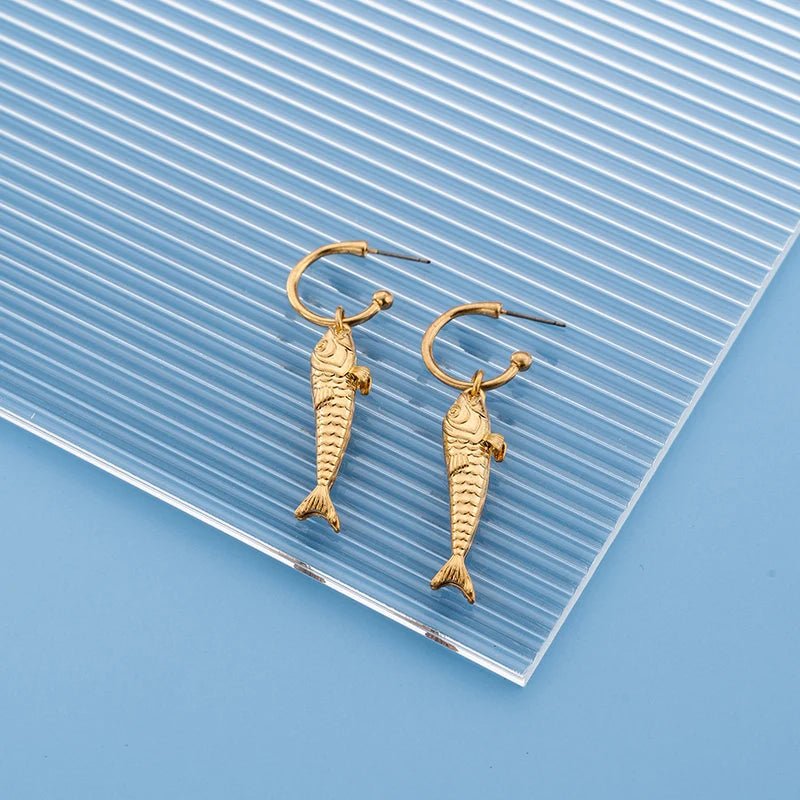 Stainless Steel Earrings Ginkgo Leaf Shape Female Earrings Unique Design Bohemian Style Banquet Wear Accessories