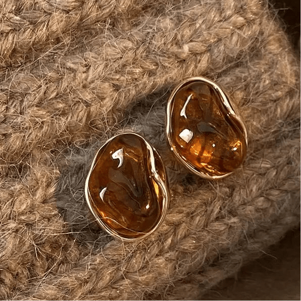 Brown Ear Clips Coffee (Clip ons)