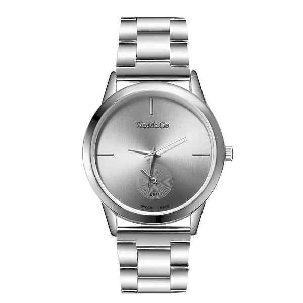 WoMaGe Women Watches Fashion Luxury Women Gold Watches Stainless Steel Quartz Watches Ladies Watches montre femme horloge dames