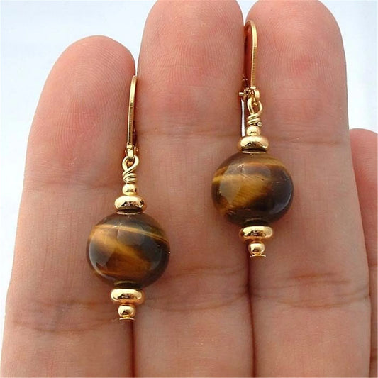 Gemstone Gold Earrings