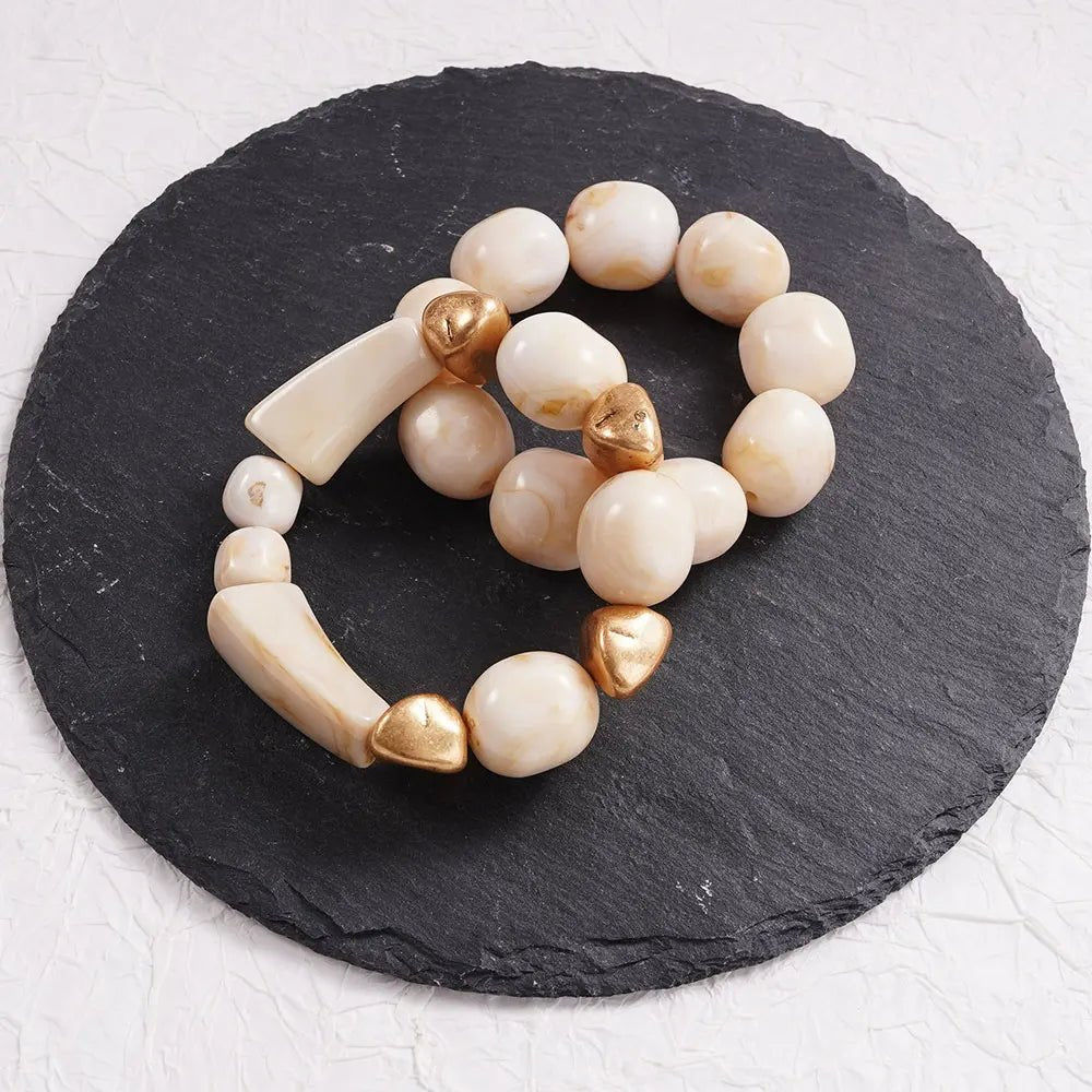 Fashionable Cylindrical Double-Layer Design Bracelet 2025 New Model Wearable Jewelry Accessory Stylish Wristwear