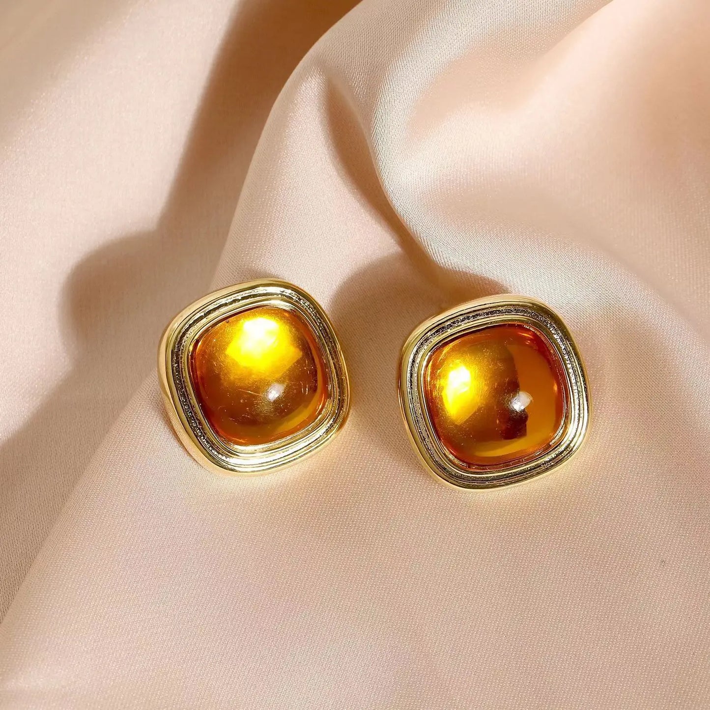 Brown Ear Clips Coffee (Clip ons)