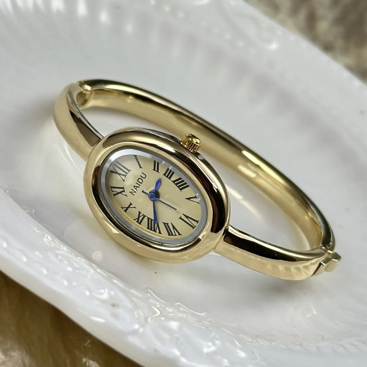 Simple Oval Women Quartz Watch Luxury Roman Numerals Reloj Vintage Clock Ladies Stainless Steel Orologio Gold Sliver Wristwatch