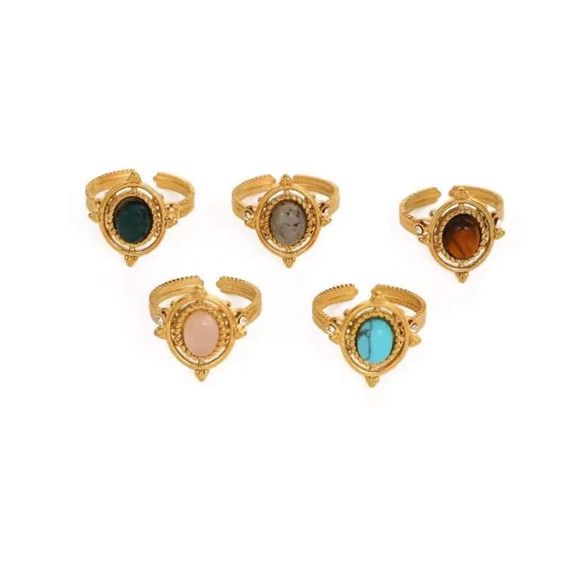 Natural Stone Rings
