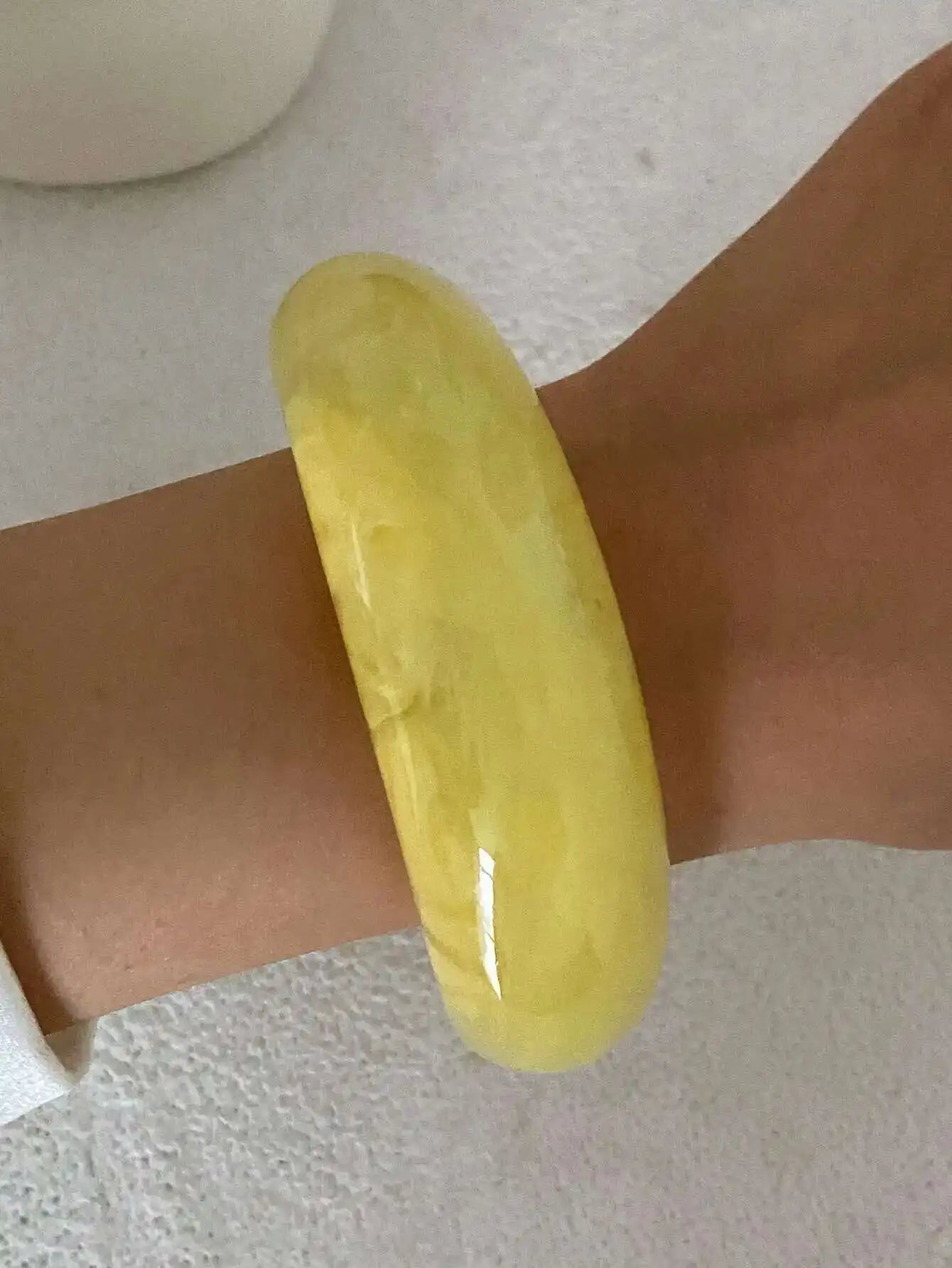 Yellow Resin Acrylic Bangles