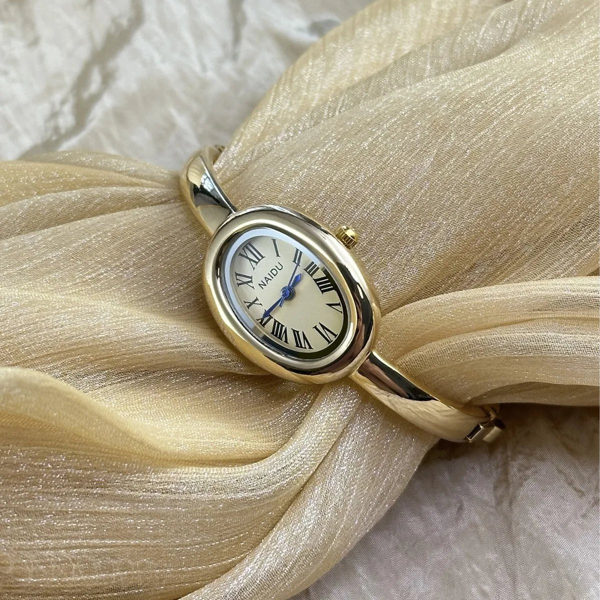 Simple Oval Women Quartz Watch Luxury Roman Numerals Reloj Vintage Clock Ladies Stainless Steel Orologio Gold Sliver Wristwatch