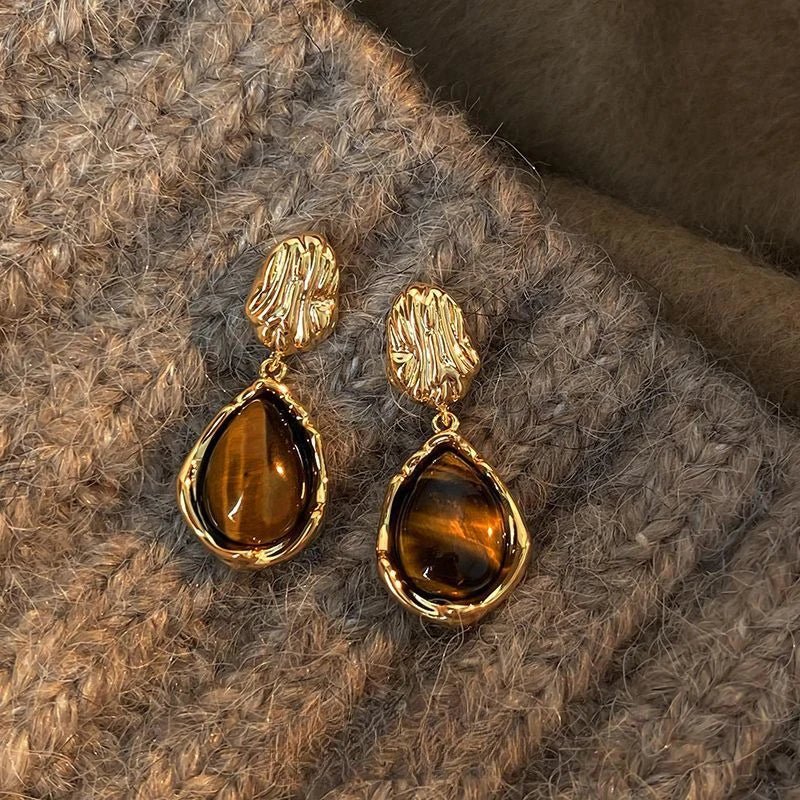 Brown Ear Clips Coffee (Clip ons)