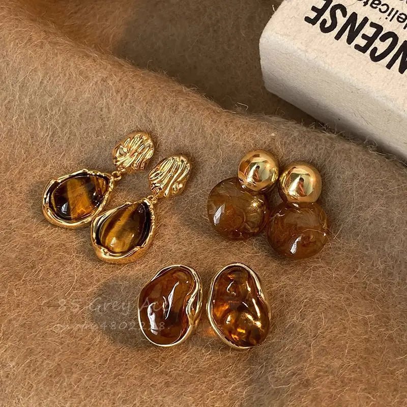 Brown Ear Clips Coffee (Clip ons)