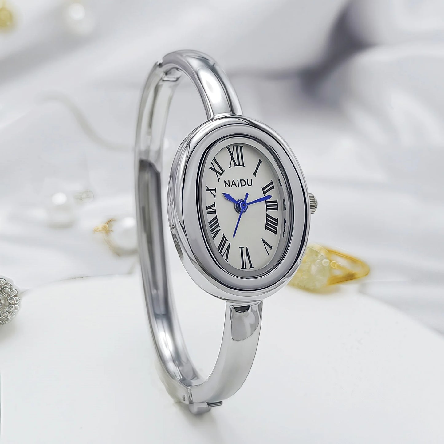 Simple Oval Women Quartz Watch Luxury Roman Numerals Reloj Vintage Clock Ladies Stainless Steel Orologio Gold Sliver Wristwatch