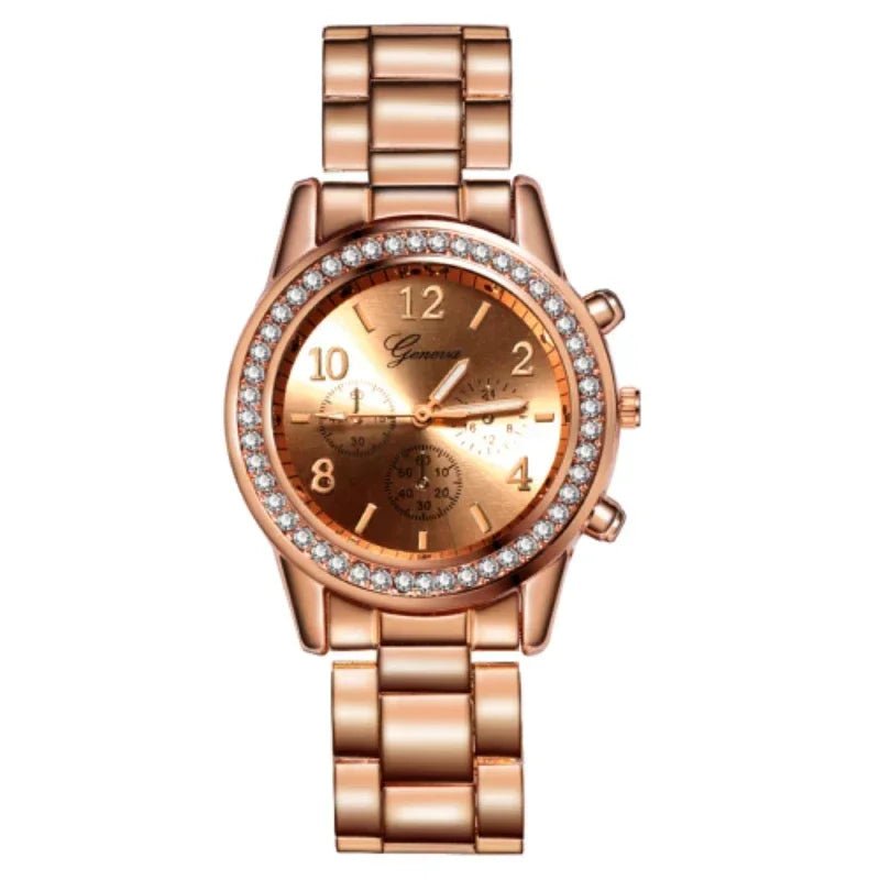Women  Watches Geneva Classic Rhinestone Watch Women Watches Ladies Fashion Gold Watch Clock Reloj Mujer Montre Femme
