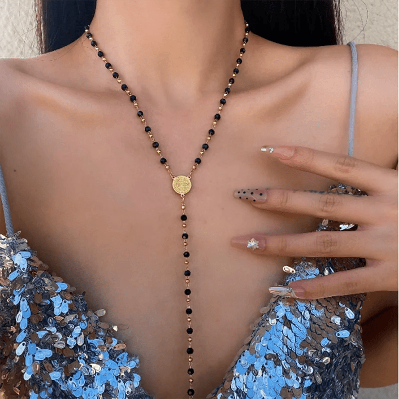 Vintage Punk Metal Oval Medalion Pendant Collar Necklace for Women Exaggerated Personality Design Party Jewerly Gifts