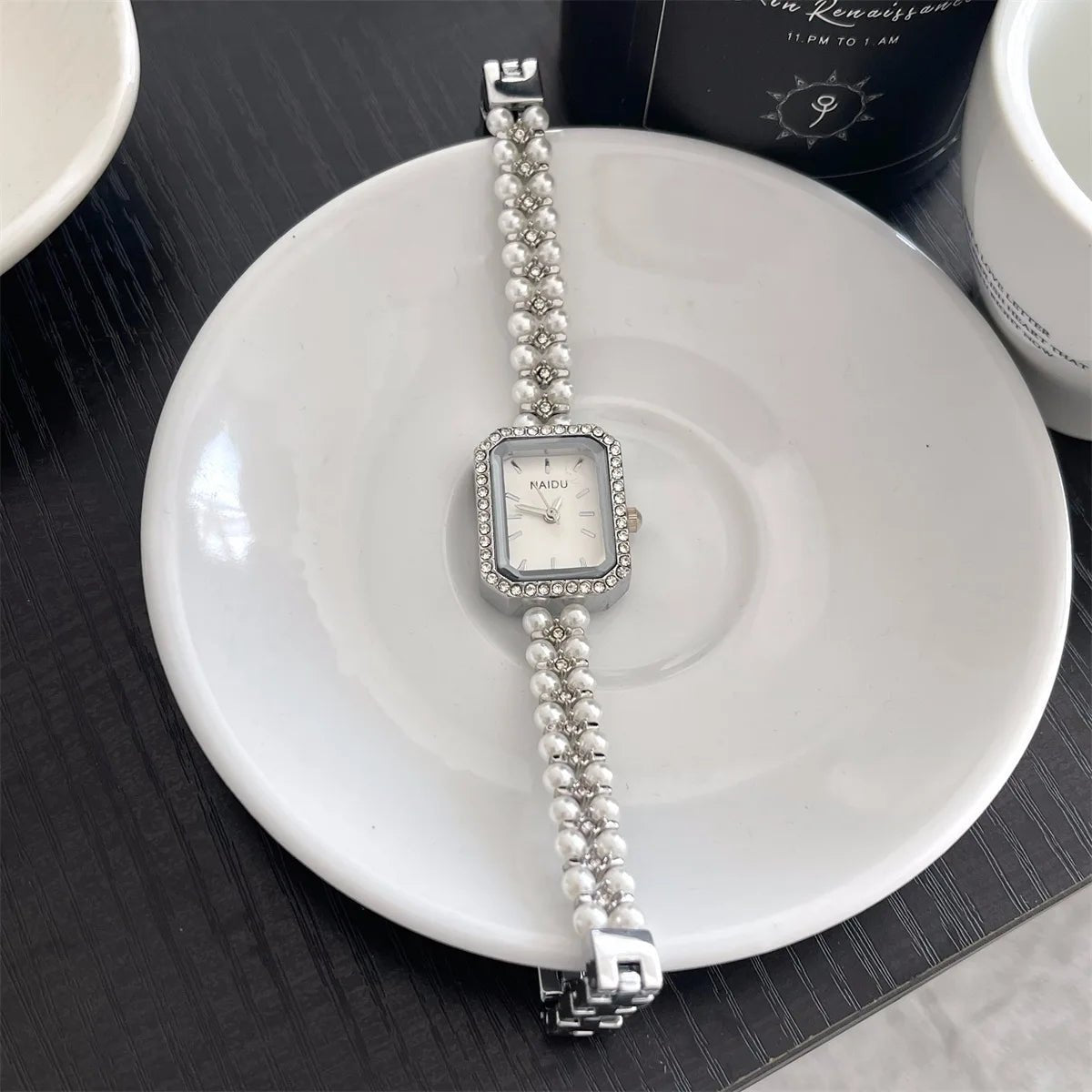 Luxury Pearl Studded Strap Women Watch Ladies Gift Bracelet Watches Fashion Quartz Wristwatches Dropshipping Relojes Para Mujer