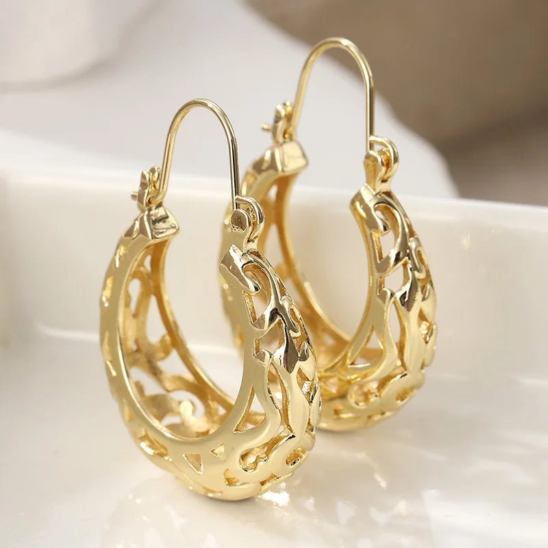 Vintage hand carved earrings, multifunctional jewelry accessories for women's daily casual wear, perfect holiday gifts