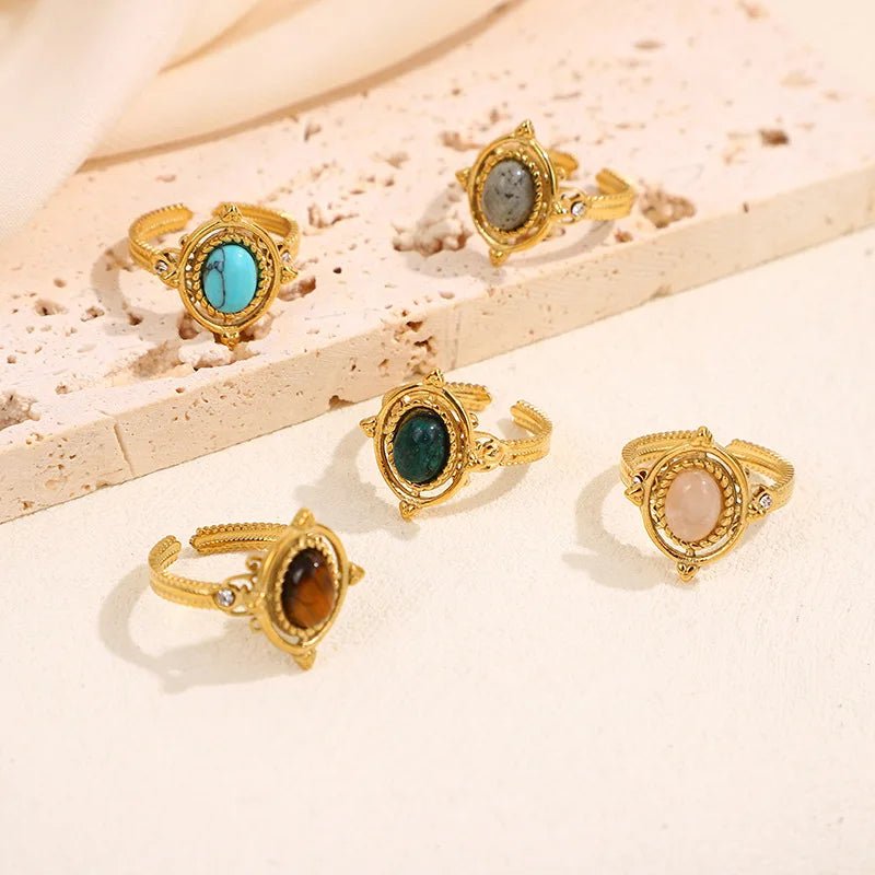 Natural Stone Rings