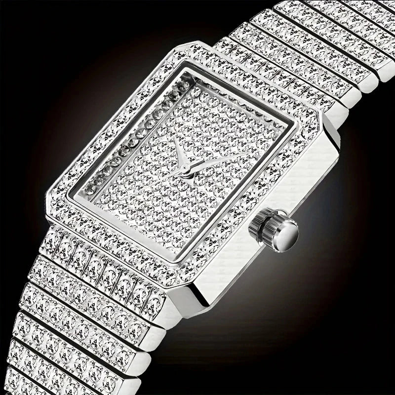 Diamond Women Watches Gold Watch Ladies Wrist Watches Luxury Brand Rhinestone Womens Bracelet Watches Female Relogio Feminino