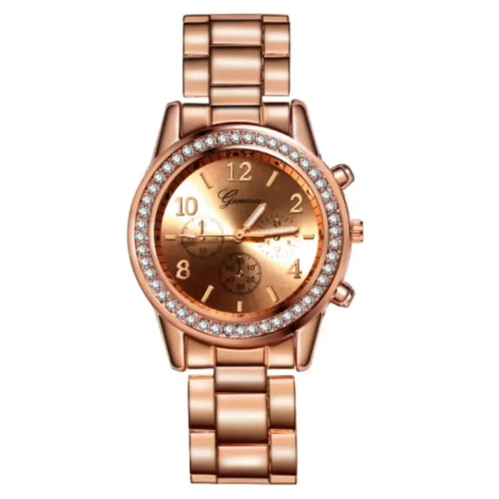 Women  Watches Geneva Classic Rhinestone Watch Women Watches Ladies Fashion Gold Watch Clock Reloj Mujer Montre Femme