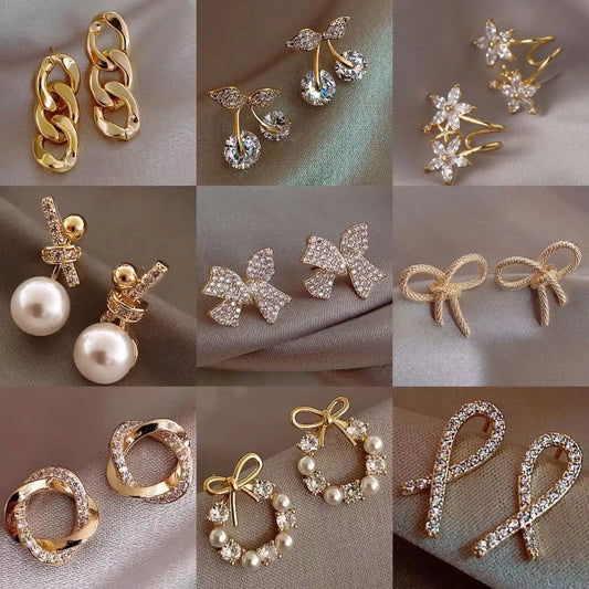 Fashion Earrings, Silver Earrings for Women 2022 Simple and Small Fashion Summer Earrings Designed By Online Celebrities