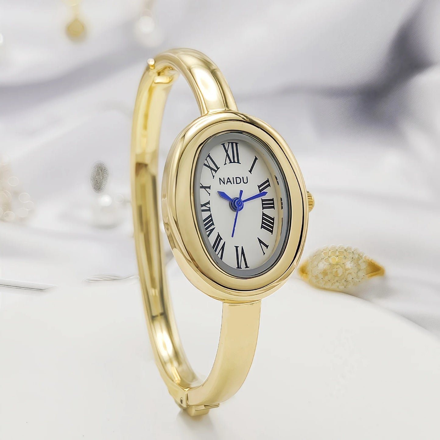 Simple Oval Women Quartz Watch Luxury Roman Numerals Reloj Vintage Clock Ladies Stainless Steel Orologio Gold Sliver Wristwatch
